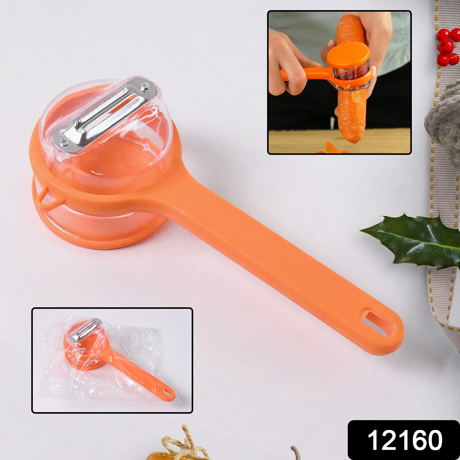 Stainless Steel Peeler With Container (1 Pc) Stainless Steel Peeler With Container (1 Pc)